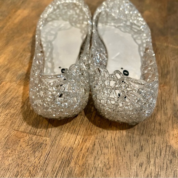 Kunsto Women's Jelly Silver Flats EU size 36/ US 5.5 - Picture 2 of 4